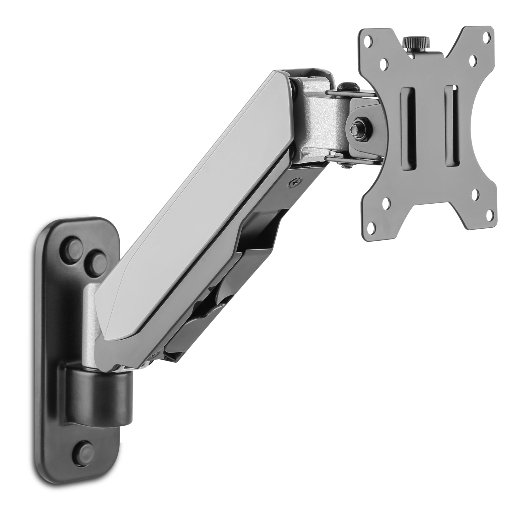 AVLT Single Arm Gas Spring Wall Mount - Aluminum - Gray