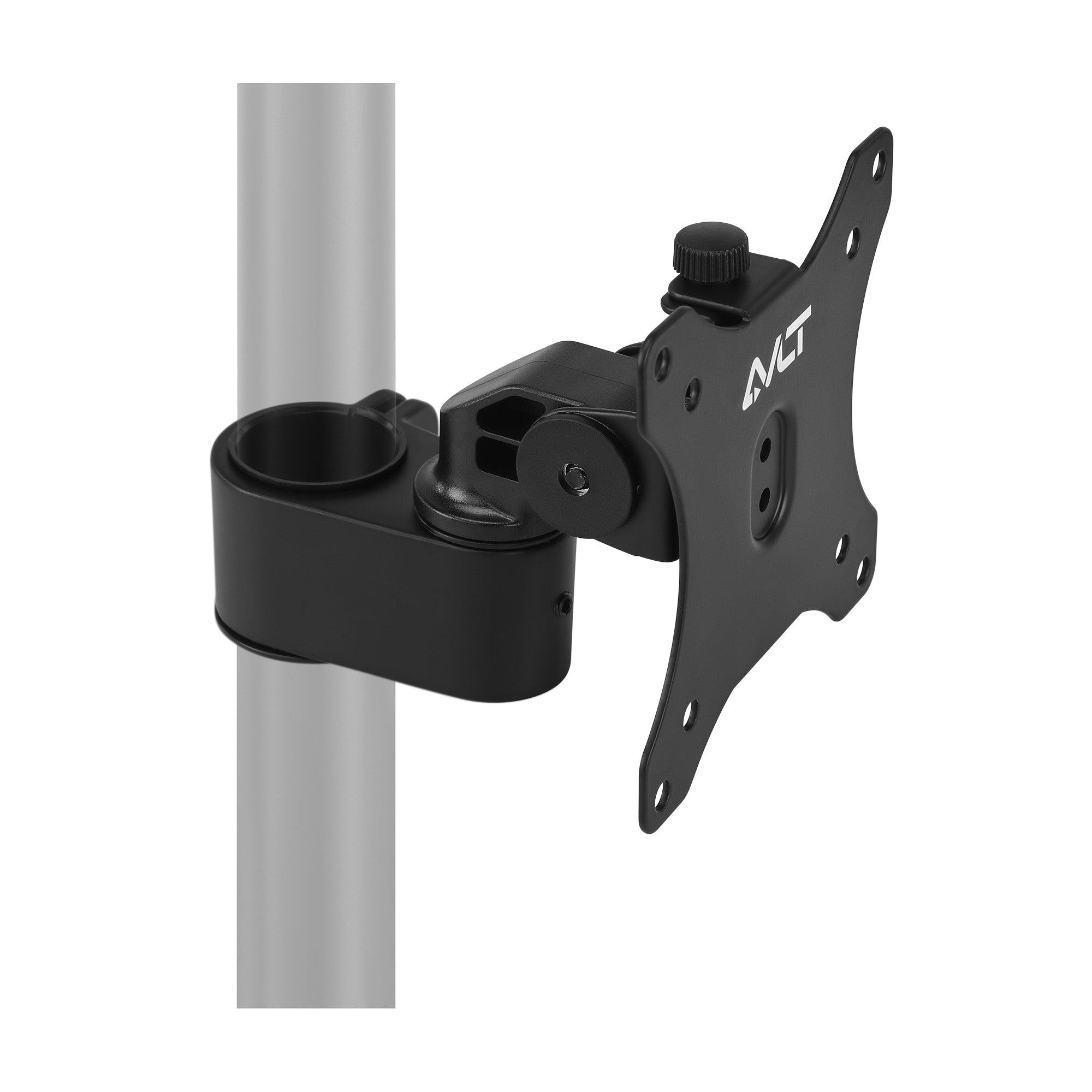 AVLT Single 40 Inch Monitor Head Add-On Kit For Pole Top Mount - Black