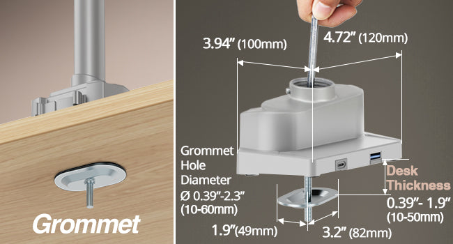 Heavy-Duty Top Mount Grommet 