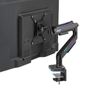 AVLT RGB Button Gaming Single 49-inch Monitor Arm - Black