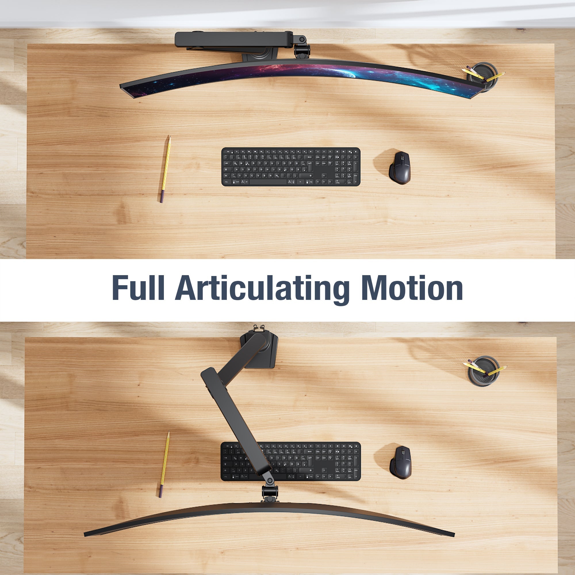 AVLT Single 26 lbs Monitor Desk Top Mount