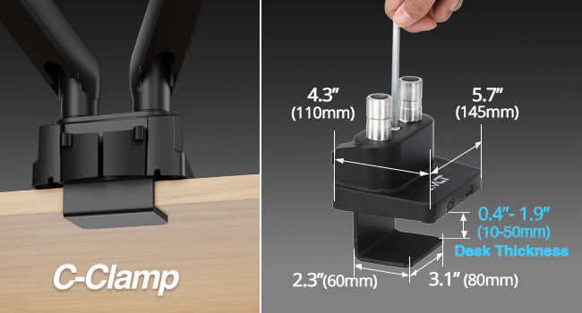 Heavy-Duty Top Mount C-Clamp 