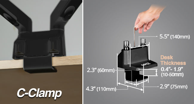 Top Mount C-Clamp 