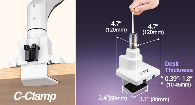Heavy-Duty Top Mount C-Clamp 
