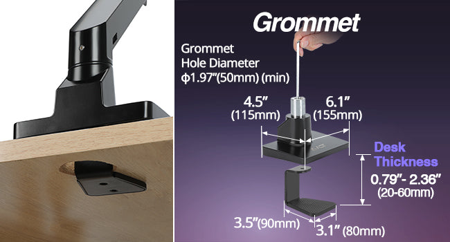 Heavy-Duty Top Mount Grommet 