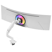 AVLT Single 57-inch Heavy Duty Monitor Arm Top Mount - White