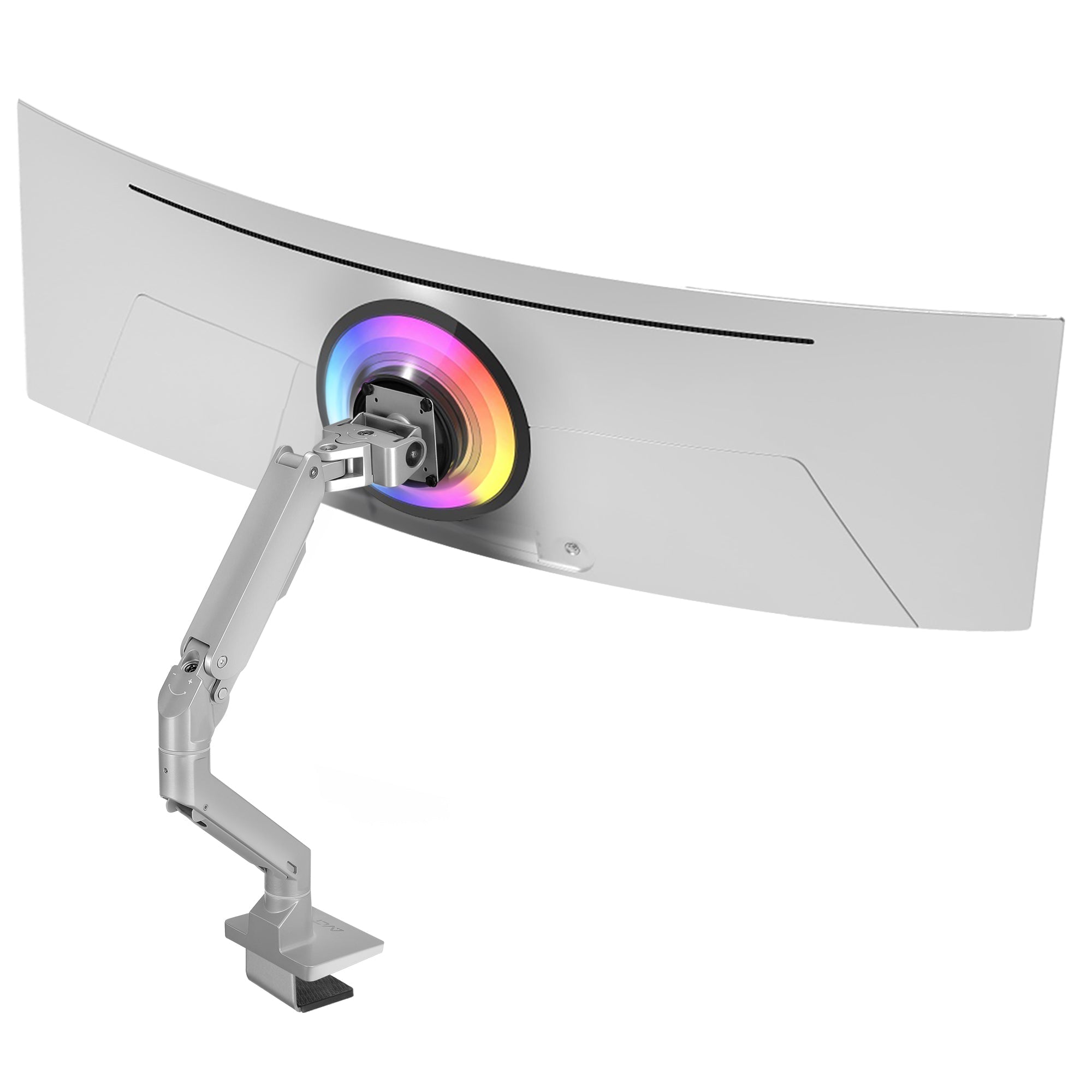 AVLT Single 57-inch Heavy Duty Monitor Arm Top Mount - Gray
