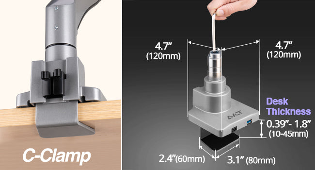 Heavy-Duty Top Mount C-Clamp 