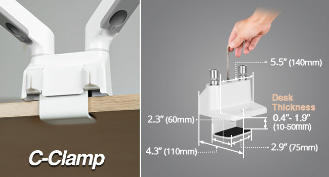 Top Mount C-Clamp 