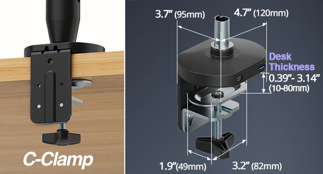 Heavy-Duty C-Clamp Mount 