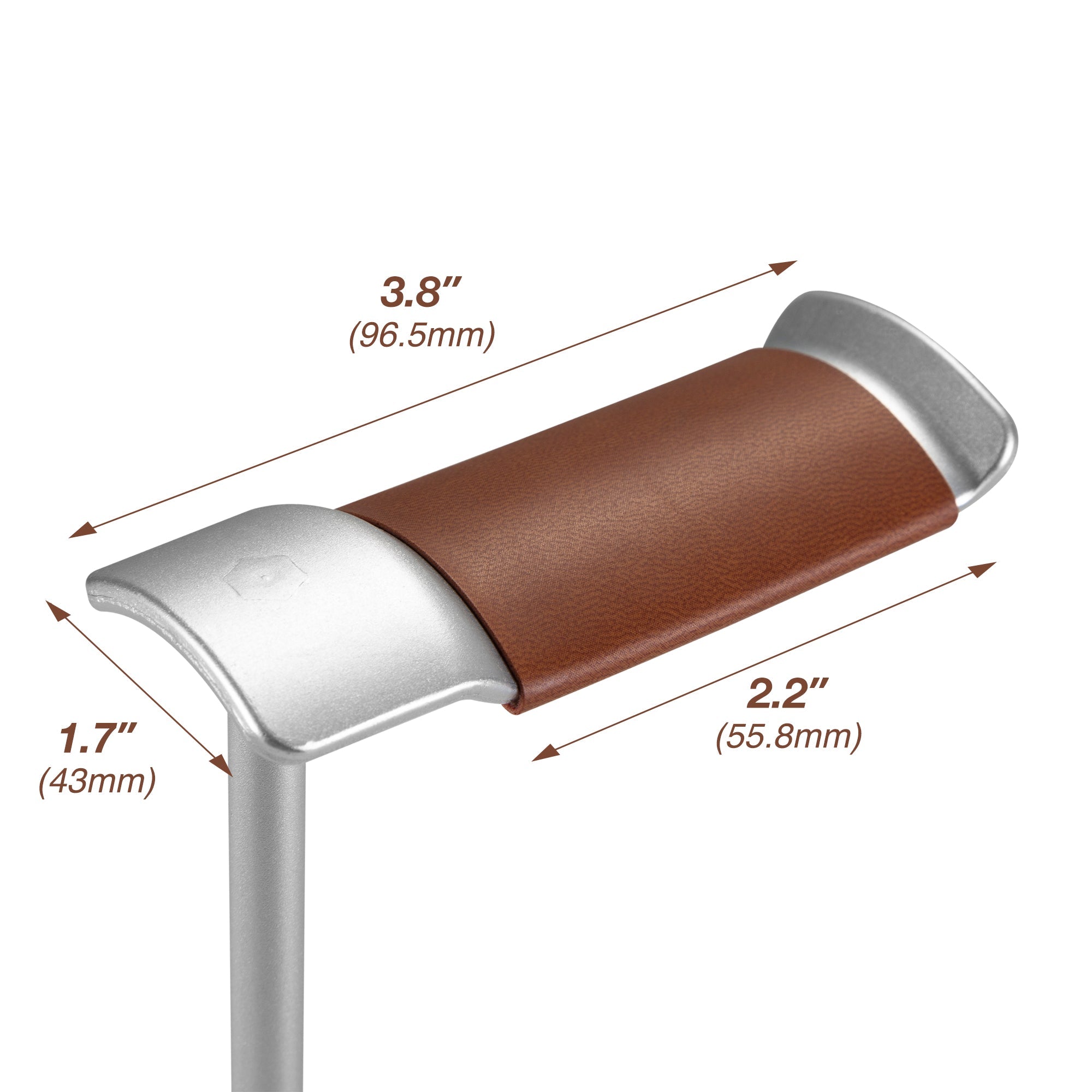 AVLT Slim Aluminum Desktop Headphone Stand - Brown