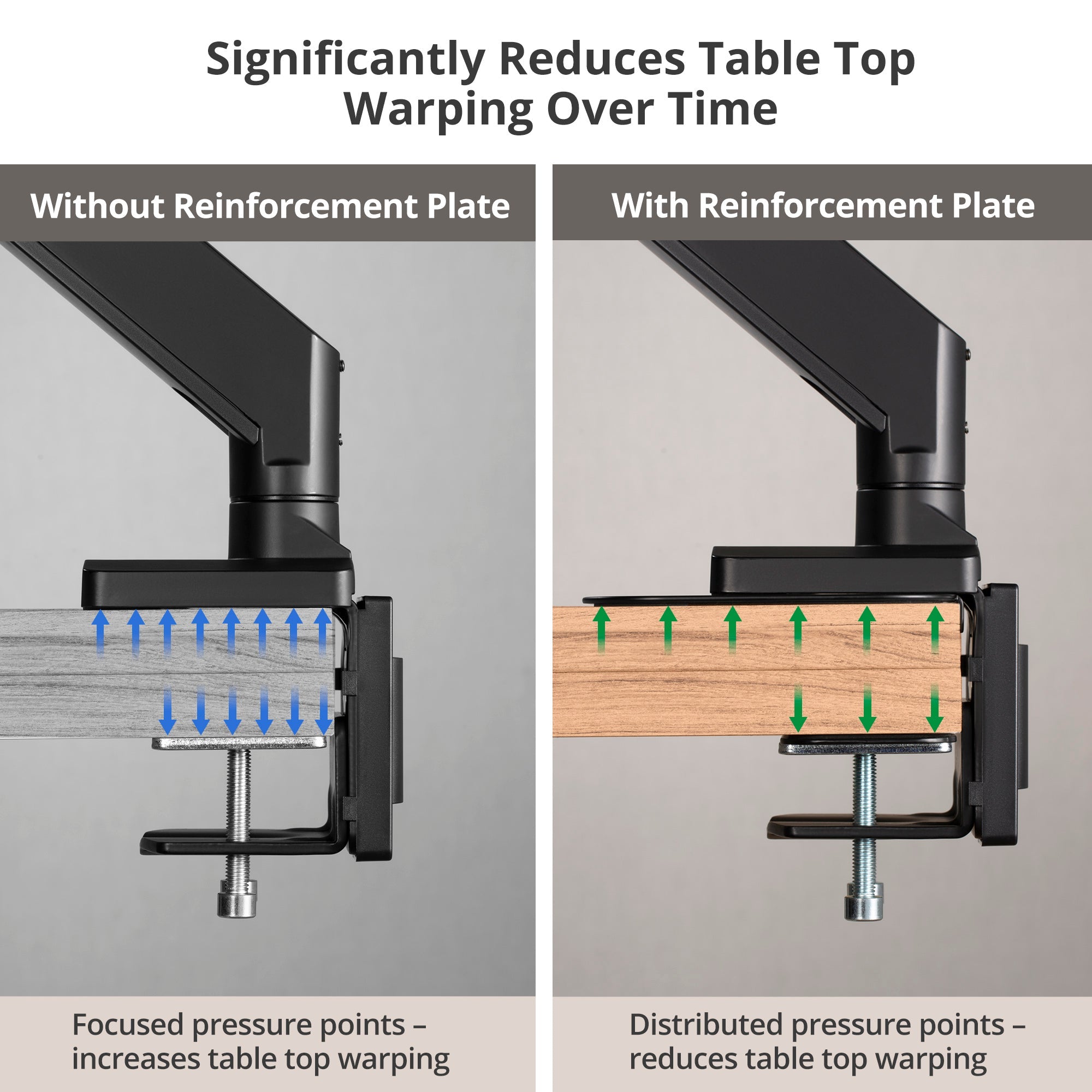 AVLT Adjustable Reinforcement Plate Bracket Mount - Black