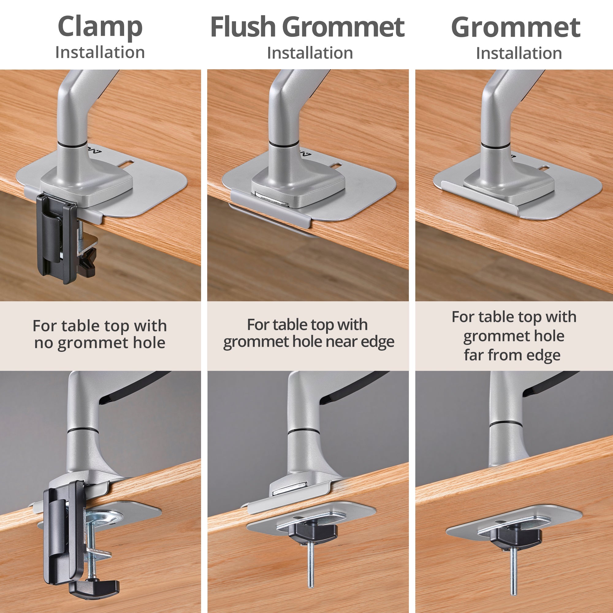 AVLT Adjustable Reinforcement Plate Bracket Mount - Gray