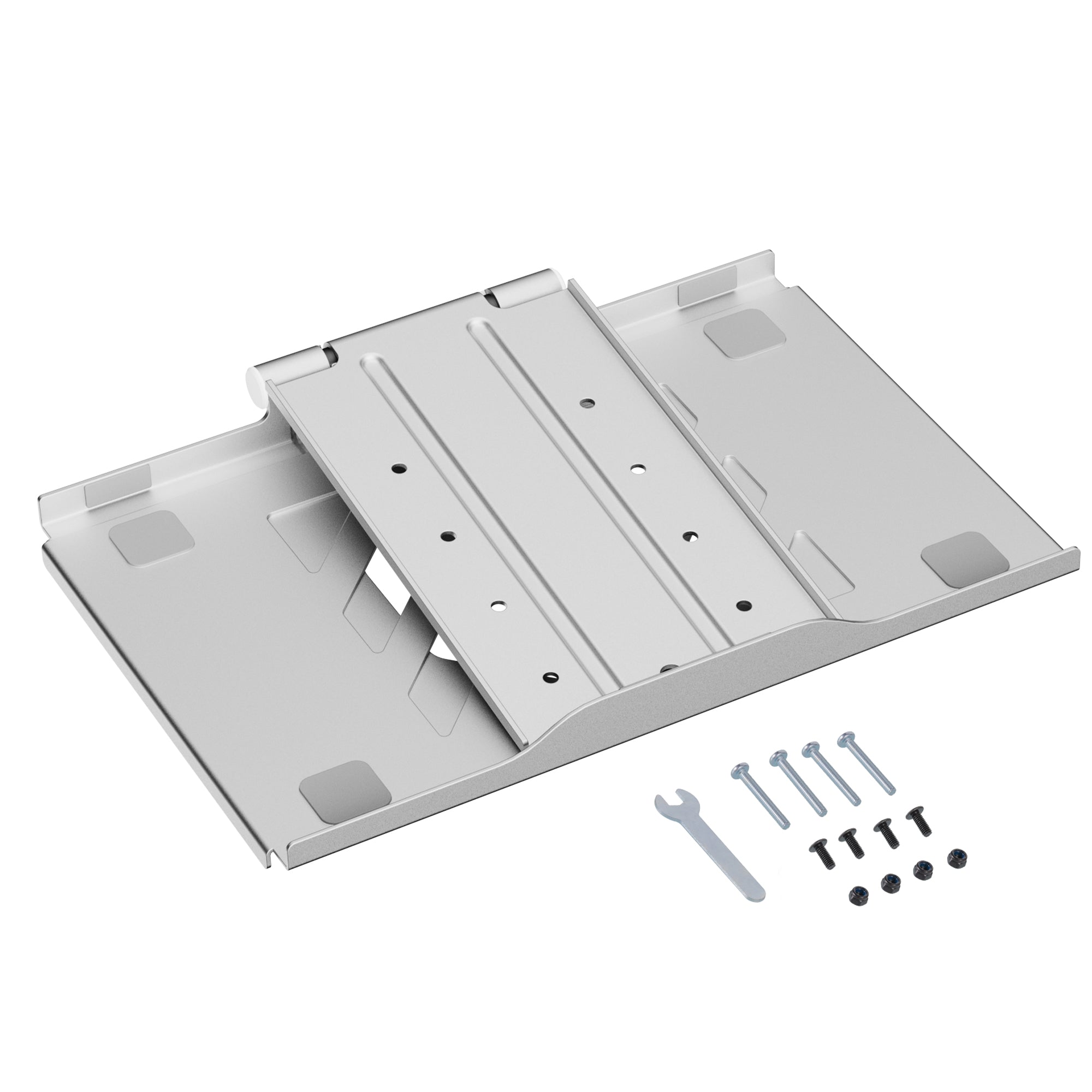 AVLT Adjustable Laptop Tray With Support For 120mm Fan Compatible With VESA 75x75 Monitor Arm - Gray