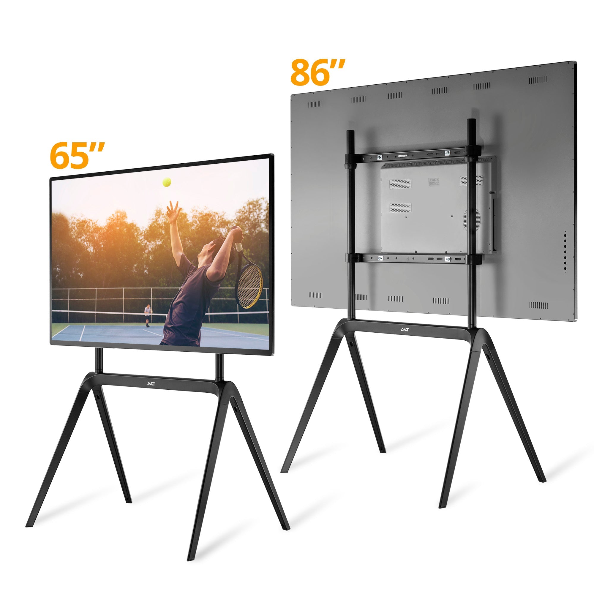 AVLT Studio Steel Quad TV Floor Stand - Black