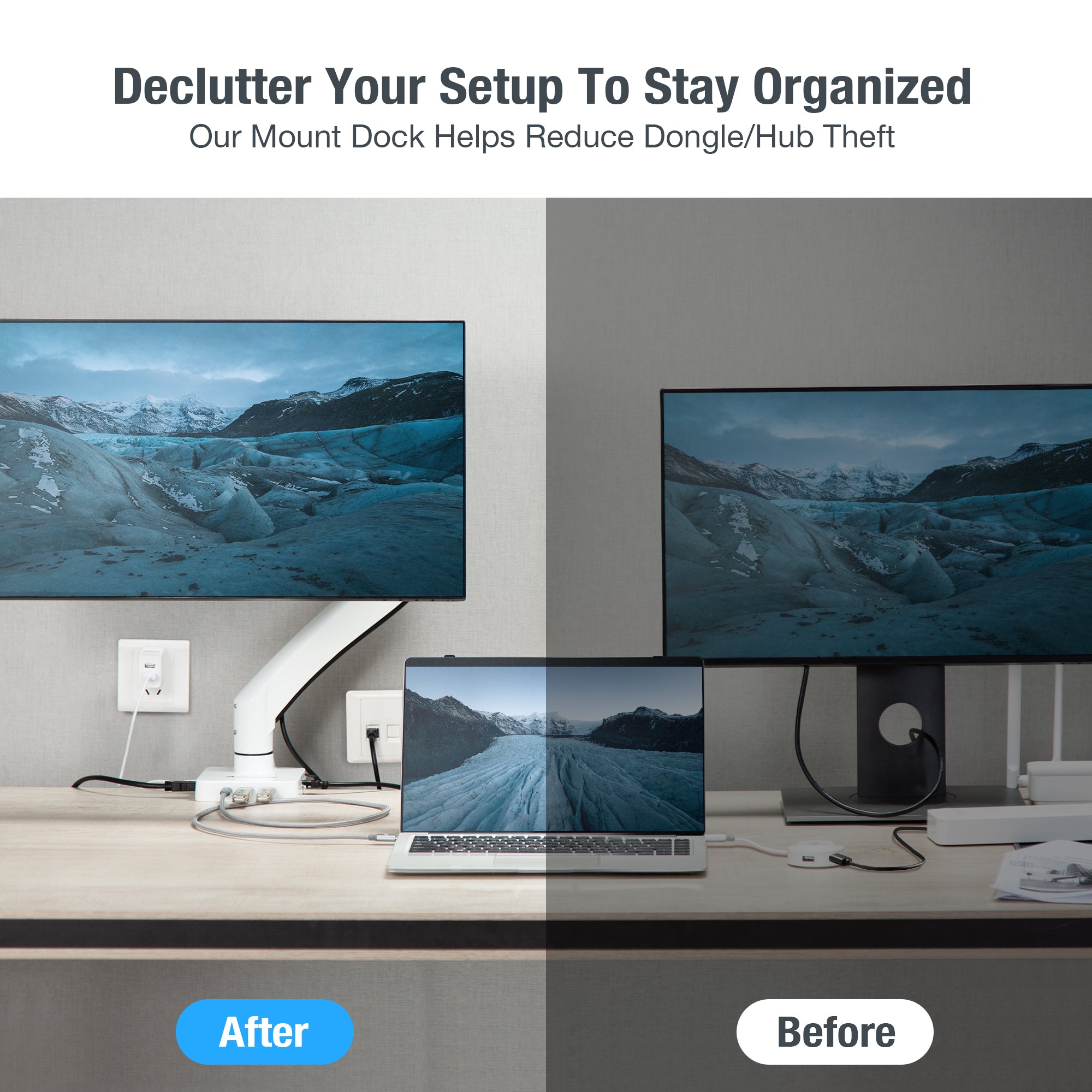 AceProAV 5 in 1 Multiport USB-C Single Mount Dock - White